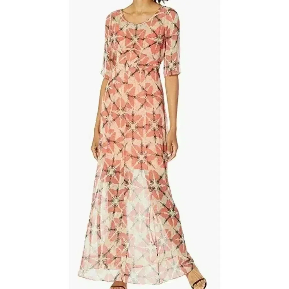 Tracy Reese Women's Nouveau Wasp Silk Maxi Dress, 0